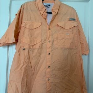 Columbia Men's Orange Mesh Shirt